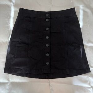 Y2K Button Up Mudd Black High Rise Skirt
